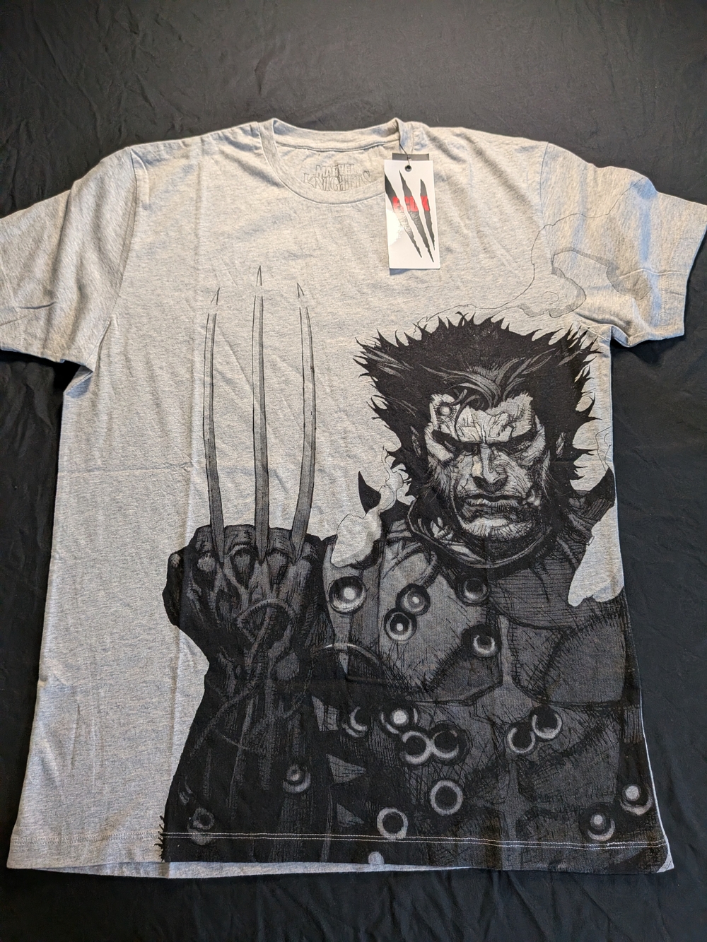 2009 FCUK Marvel Gray Wolverine Graphic Tee